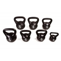 Vinyl Maxi Kettlebells: Made of vinyl, soft to the touch and large